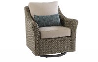 AGX15823P02 Wicker Patio Swivel Rocker Chair - Oak Grove-1