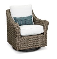 AGX15823P02 Wicker Patio Swivel Rocker Chair - Oak Grove-2