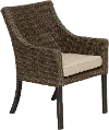 AFE06200P04 Oak Grove Wicker Patio Dining Chair