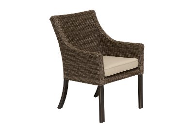AFE03200P01 Wicker Patio Dining Chair - Oak Grove