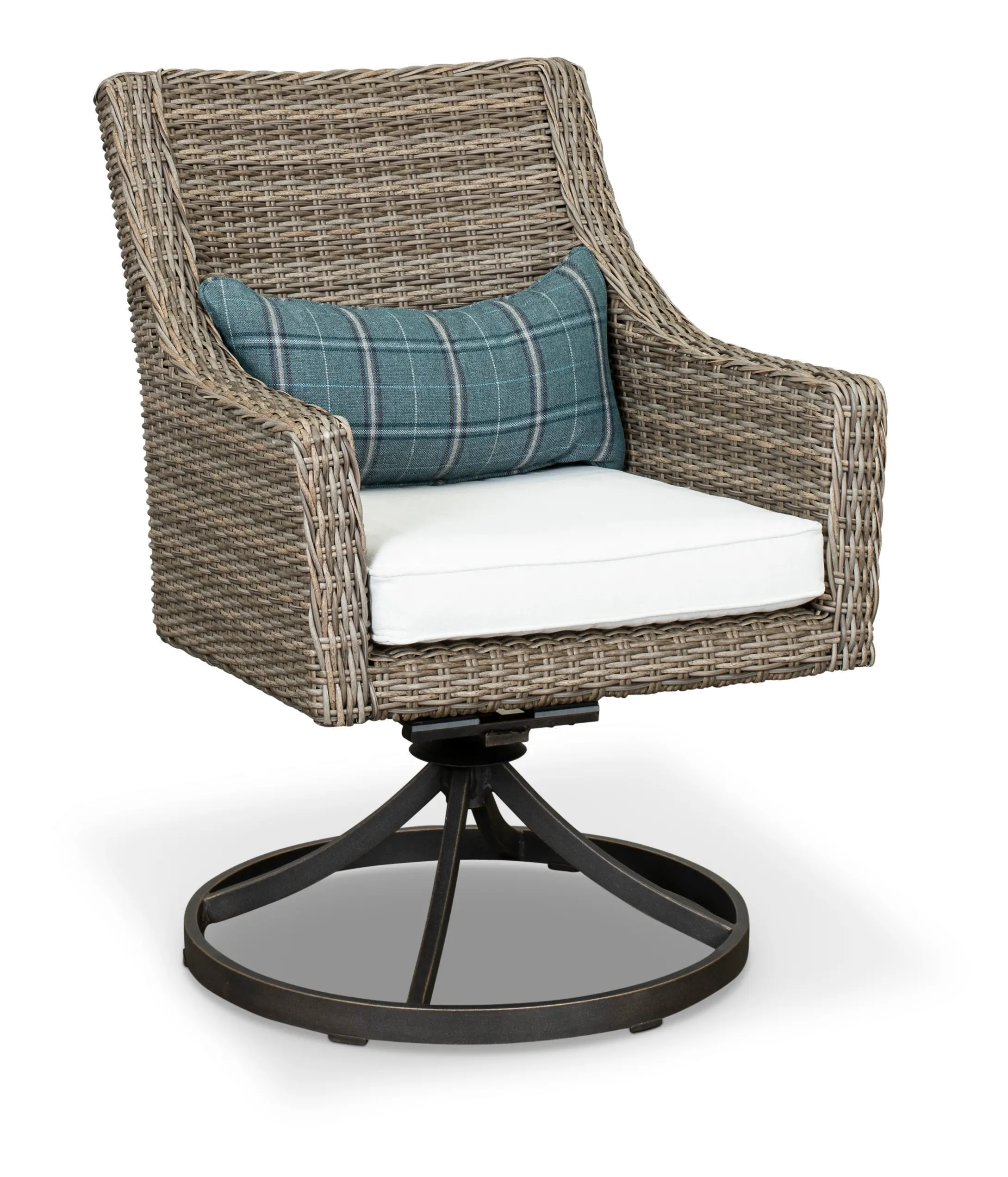 AFE06201P04 Oak Grove Wicker Patio Swivel Chair-2