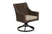 AFE03201P01 Wicker Patio Swivel Chair - Oak Grove