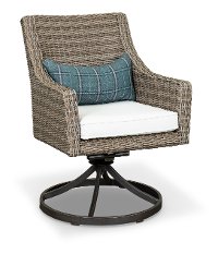 AFE03201P01 Wicker Patio Swivel Chair - Oak Grove-2