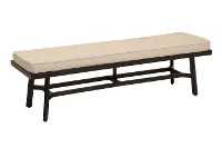 AFE06245P01 Oak Grove Canvas Patio Bench with Sunbrella Fabric