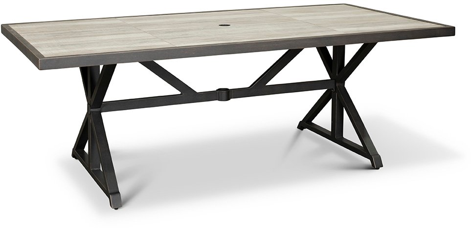 ALE21917P01 Rectangular Patio Dining Table - Oak Grove-2