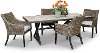 Wicker 5 Piece Patio Dining Set - Oak Grove