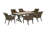 KIT Wicker 5 Piece Patio Dining Set - Oak Grove-3