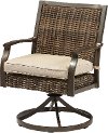Wicker Patio Swivel Chair with Sunbrella Cushion - Trenton