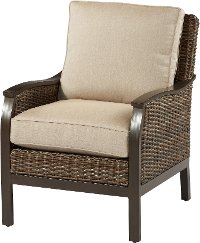 Wicker Ash Patio Lounge Chair - Trenton