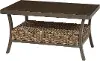 AKX15912P01 Trenton Wicker Slat Top Patio Coffee Table