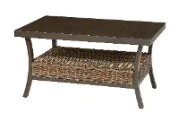 AKX15912P01 Trenton Wicker Slat Top Patio Coffee Table