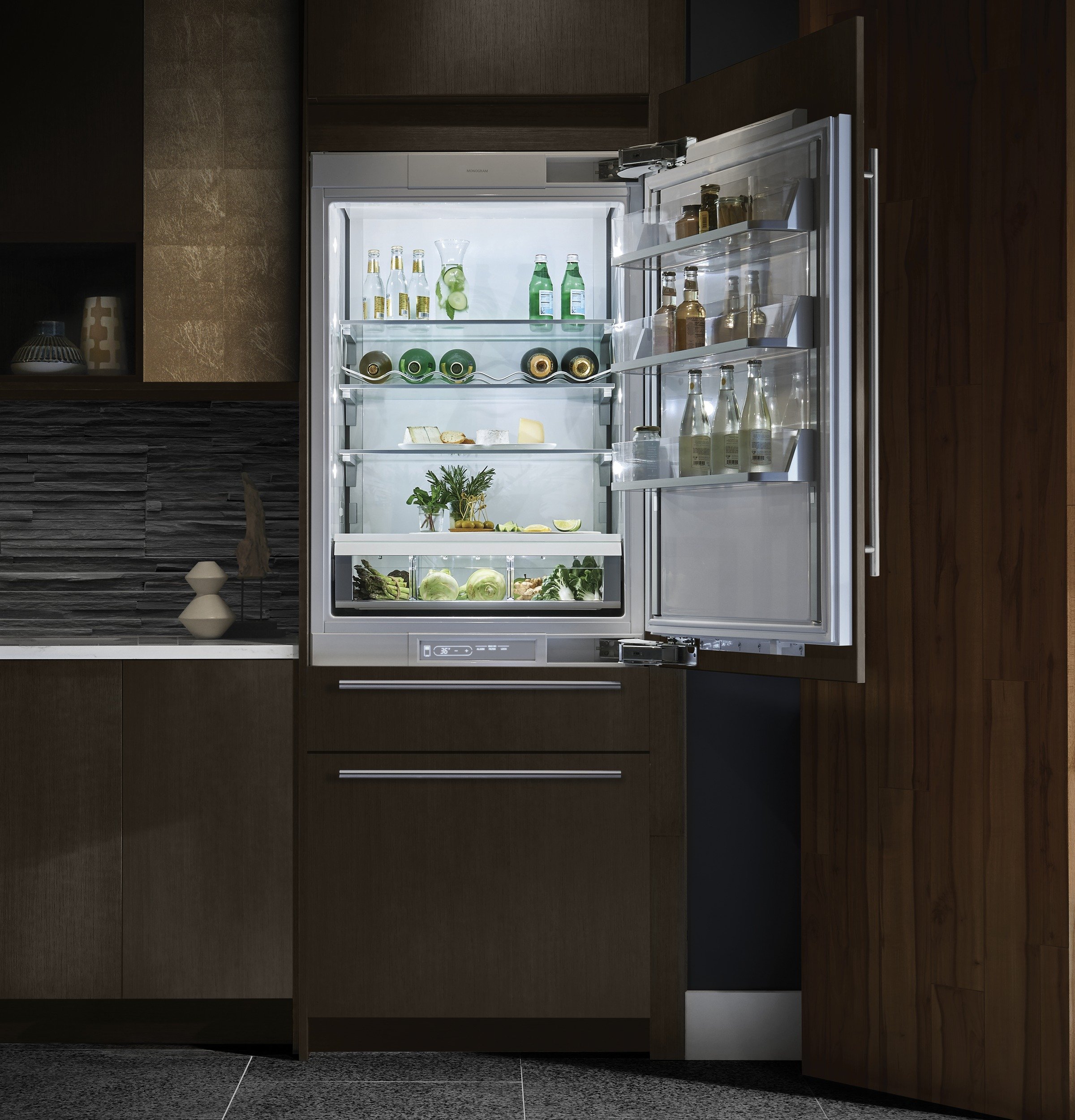ZIC30GNII Monogram 30 Inch Bottom Freezer Refrigerator - Panel Ready, 14.5 cu. ft.-3