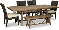 Sunset 6 Piece Patio Dining Set-4