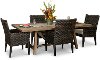 5 Piece Patio Dining with 4 Armchairs - Sunset