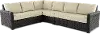 Sunset Woven Wicker 4 Piece Patio Sectional