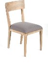 Natural and Gray Dining Room Chair - Modern Eclectic