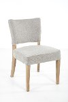 Gray Upholstered Dining Room Chair - Modern Eclectic