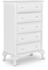 Traditional White Chest of Drawers - Jesse