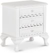 Traditional White Nightstand - Jesse