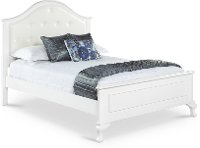 Jesse Traditional White Twin Bed-1