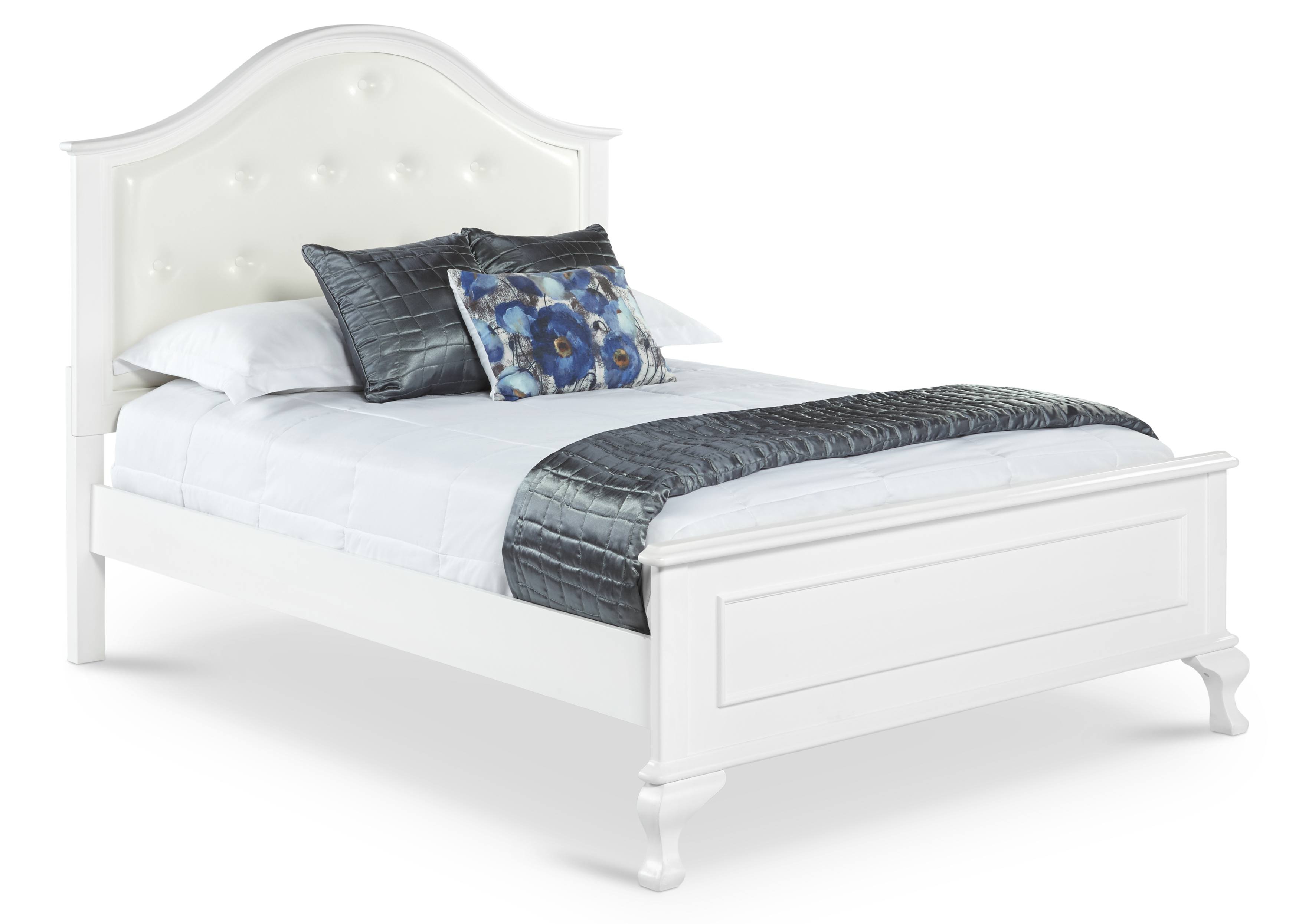 Jesse Traditional White Full Size Bed-1