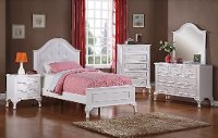 Traditional White Full Size Bed - Jesse-2