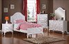 Traditional White 4 Piece Full Bedroom Set - Jesse