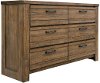 Clearance Casual Rustic Natural Brown Dresser - Shilo