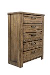Clearance Casual Rustic Natural Brown Chest of Drawers - Shilo