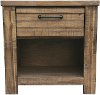 Clearance Casual Rustic Natural Brown Nightstand - Shilo