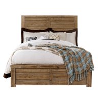 Casual Rustic Natural Brown Full Size Bed - Shilo