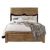 Clearance Casual Rustic Natural Brown Full Size Bed - Shilo