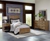 Casual Rustic Natural 4 Piece Twin Bedroom Set - Shilo