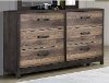 Rustic Brown and Wood Dresser - Harrison