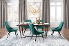 Green Upholstered Dining Room Chair (Set of 2) - Piccolo