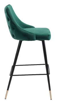 Green Upholstered Bar Stool - Piccolo-4