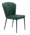 Dark Green Upholstered Dining Room Chair (Set of 2) - Tolivere