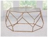 Modern Gold Hexagonal Coffee Table - Roxy