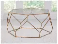Roxy Gold Hexagonal Coffee Table