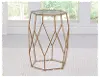 Roxy Gold Hexagon Side Table