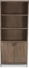Trellis Desert Brown Bookcase with Door