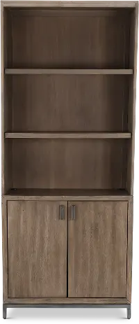 Trellis Desert Brown Bookcase with Door