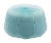 Round Light Blue Ottoman - Dulcet