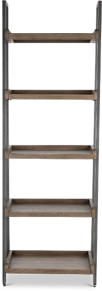 Trellis Desert Brown Contemporary Open Bookcase