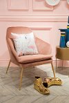 Mid Century Modern Pink Arm Chair - Debonair