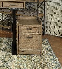 Trellis Desert Brown Contemporary Rolling File-2