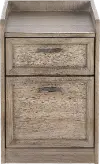 Trellis Desert Brown Rolling File Cabinet