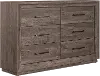 Clearance Horizons Rustic Contemporary Gray Dresser