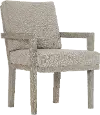 Foundations Gray Upholstered Dining Room Arm Chair