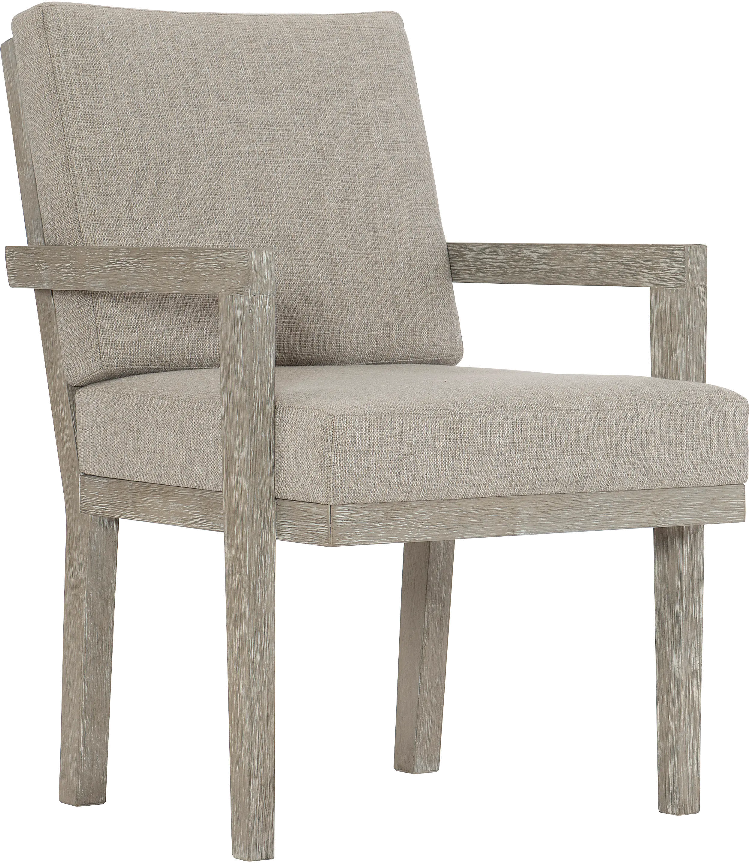 Modern Shale Gray Upholstered Dining Room Armchair - Foundations-1